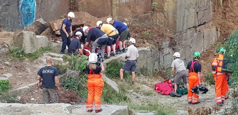 Other image for Dramatic quarry rescue